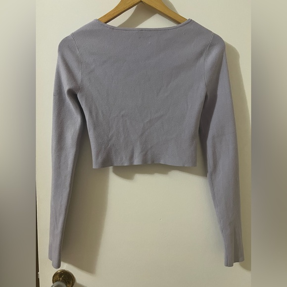 SUNDAY BEST Lavender Button-Up Cardigan - Picture 8 of 13